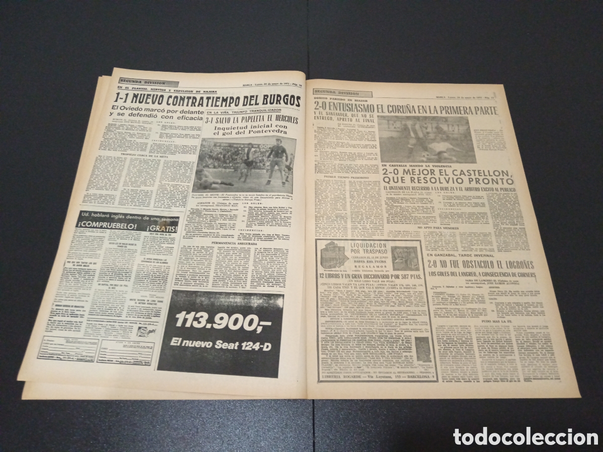 Coleccionismo deportivo: MARCA 24/05/1971 - Foto 5