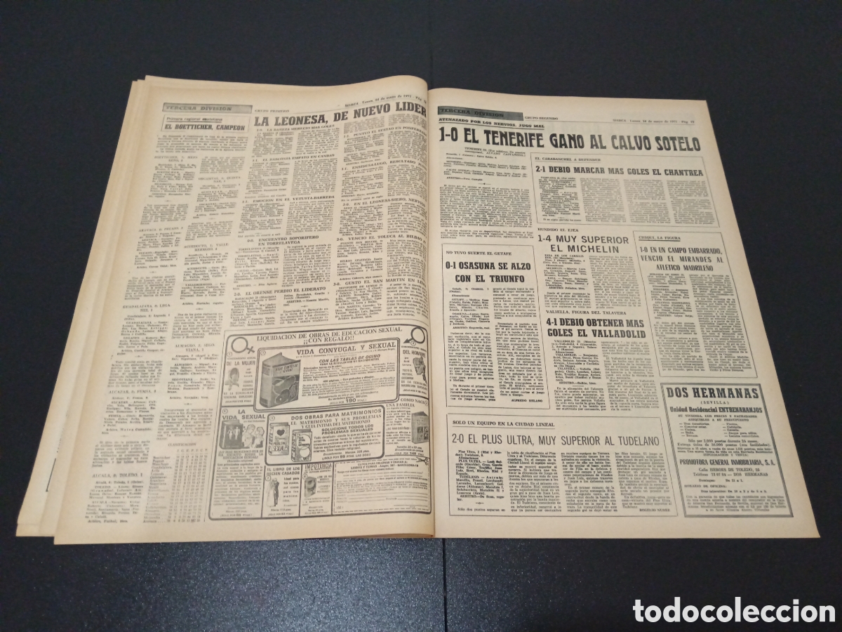 Coleccionismo deportivo: MARCA 24/05/1971 - Foto 8