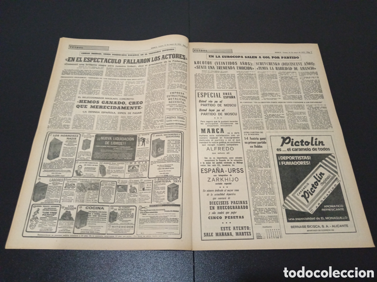 Coleccionismo deportivo: MARCA 31/05/1971 - Foto 4