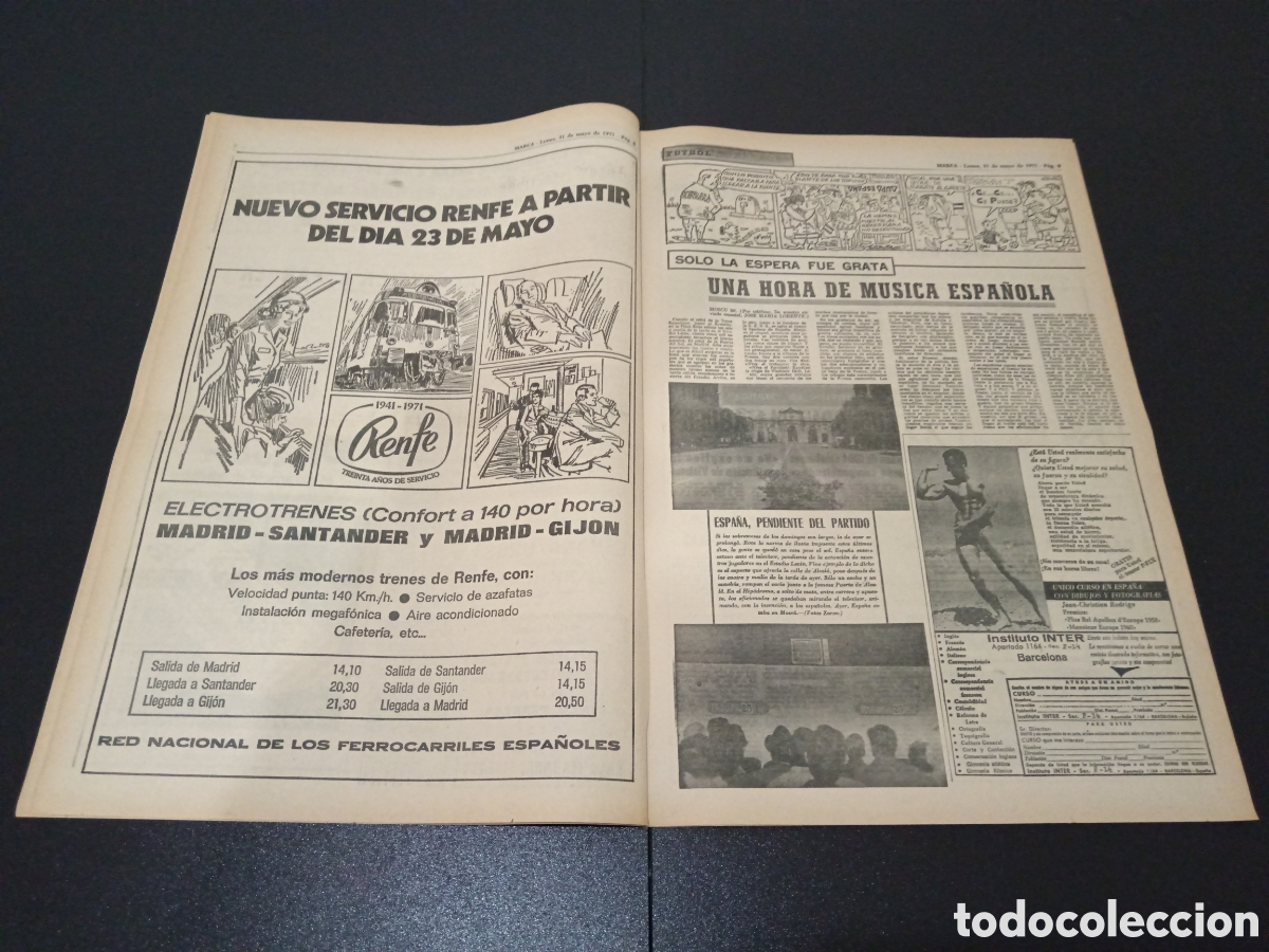 Coleccionismo deportivo: MARCA 31/05/1971 - Foto 5