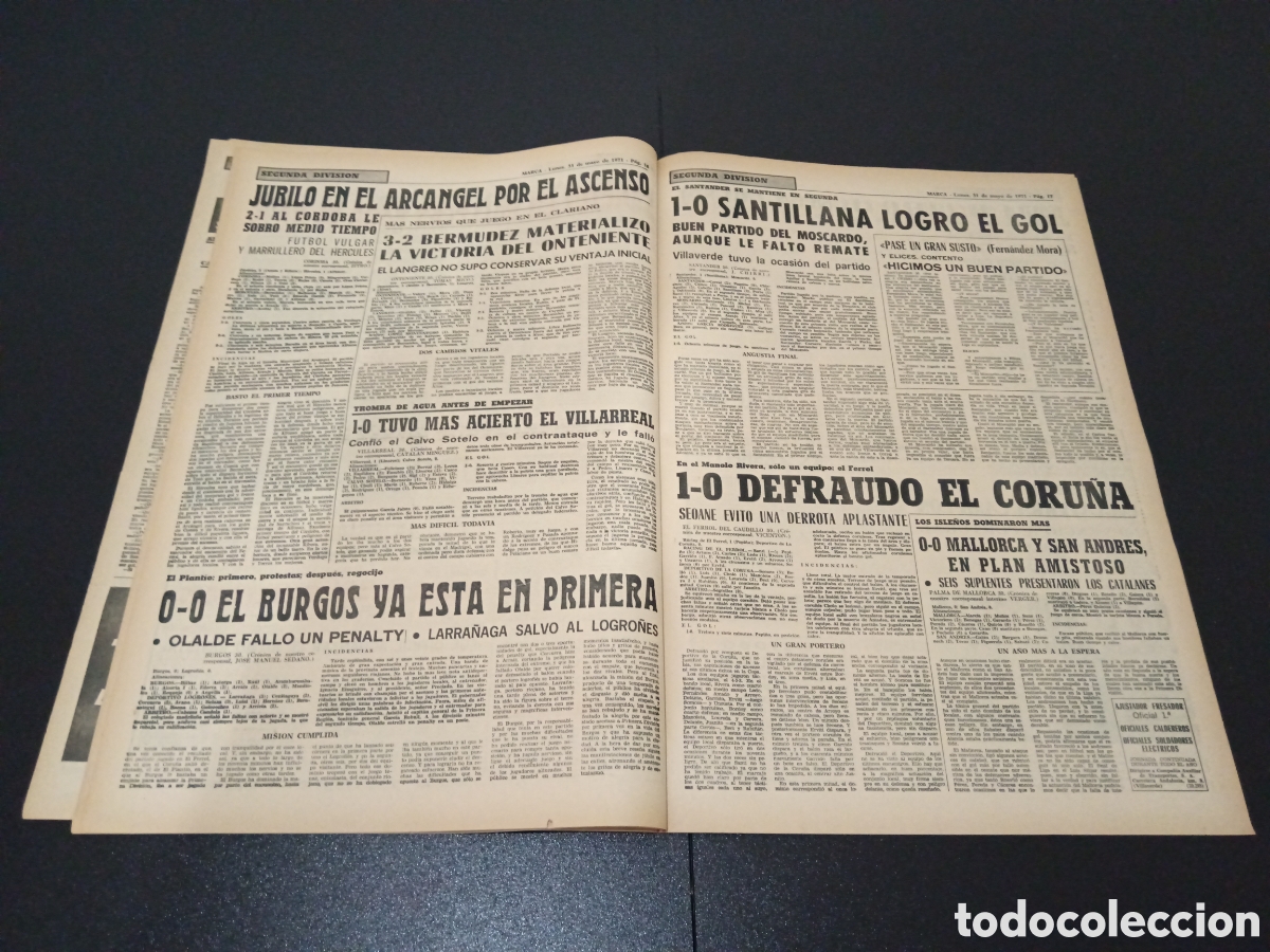 Coleccionismo deportivo: MARCA 31/05/1971 - Foto 9
