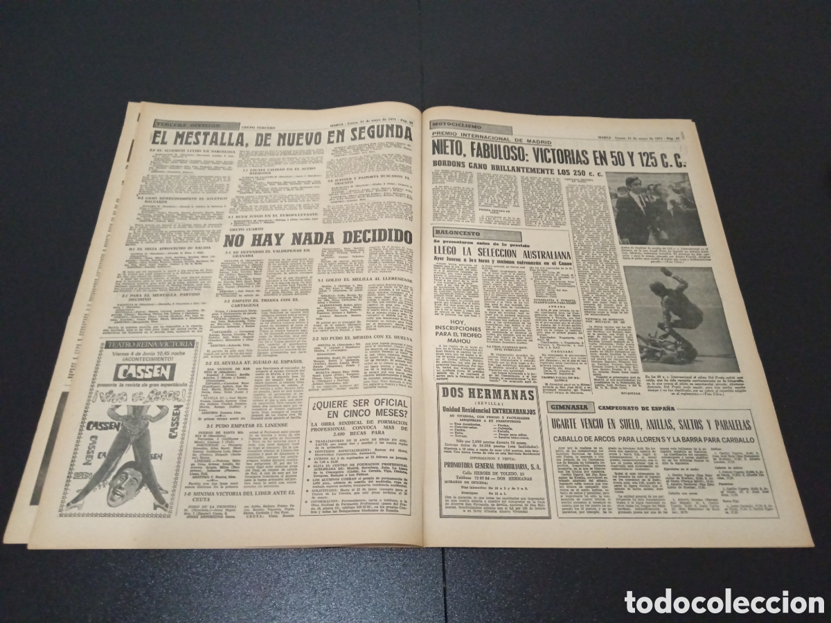 Coleccionismo deportivo: MARCA 31/05/1971 - Foto 11