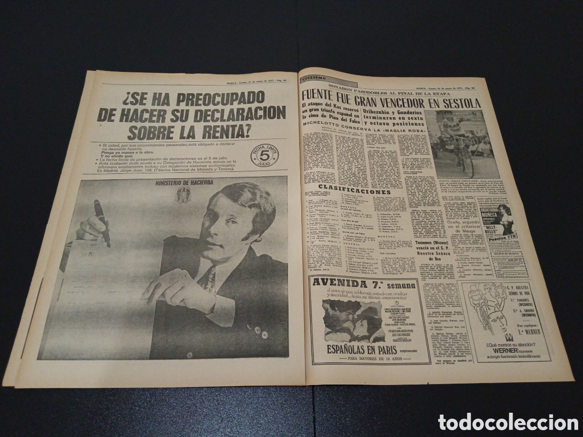 Coleccionismo deportivo: MARCA 31/05/1971 - Foto 13