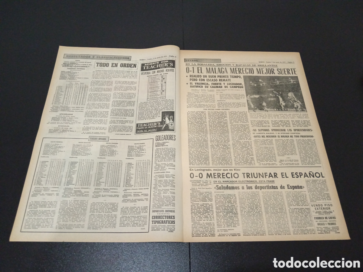 Coleccionismo deportivo: MARCA 07/06/1971 - Foto 2