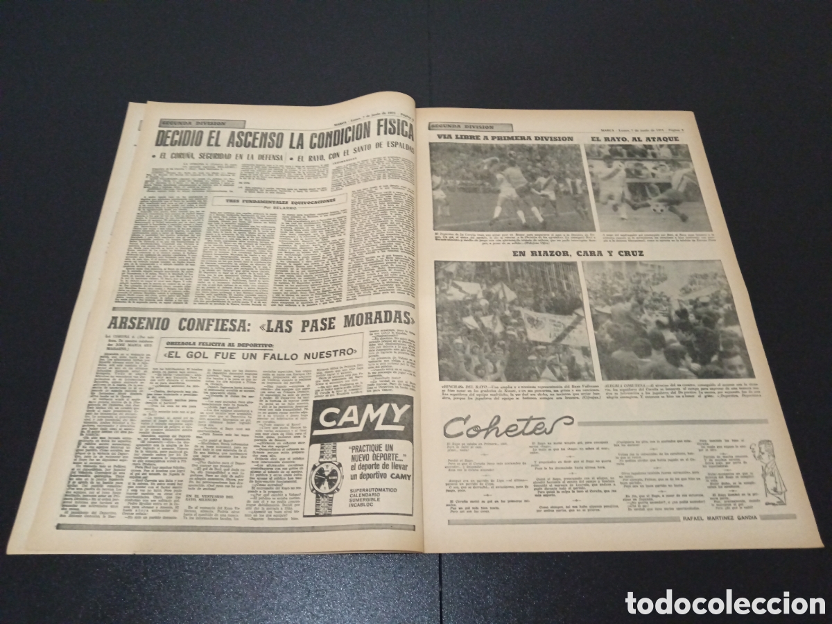Coleccionismo deportivo: MARCA 07/06/1971 - Foto 3