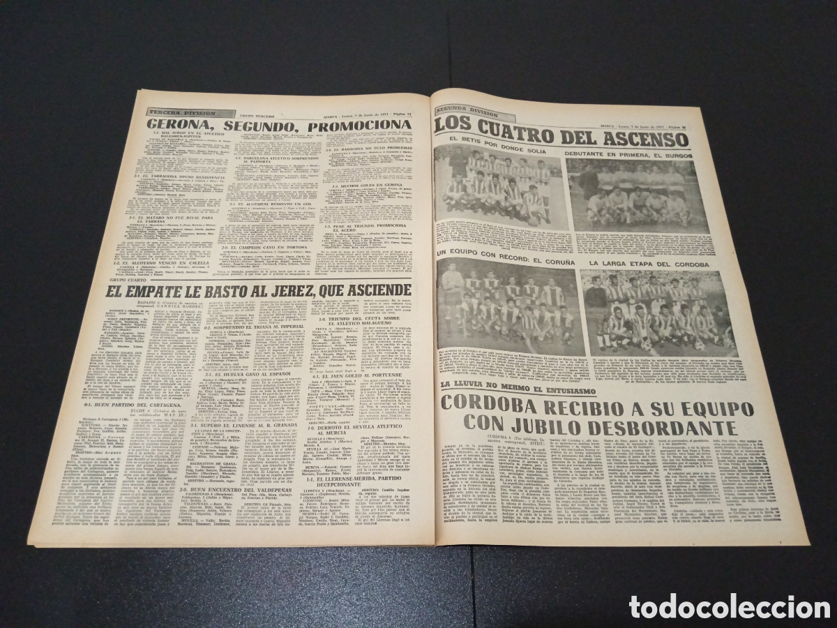 Coleccionismo deportivo: MARCA 07/06/1971 - Foto 7