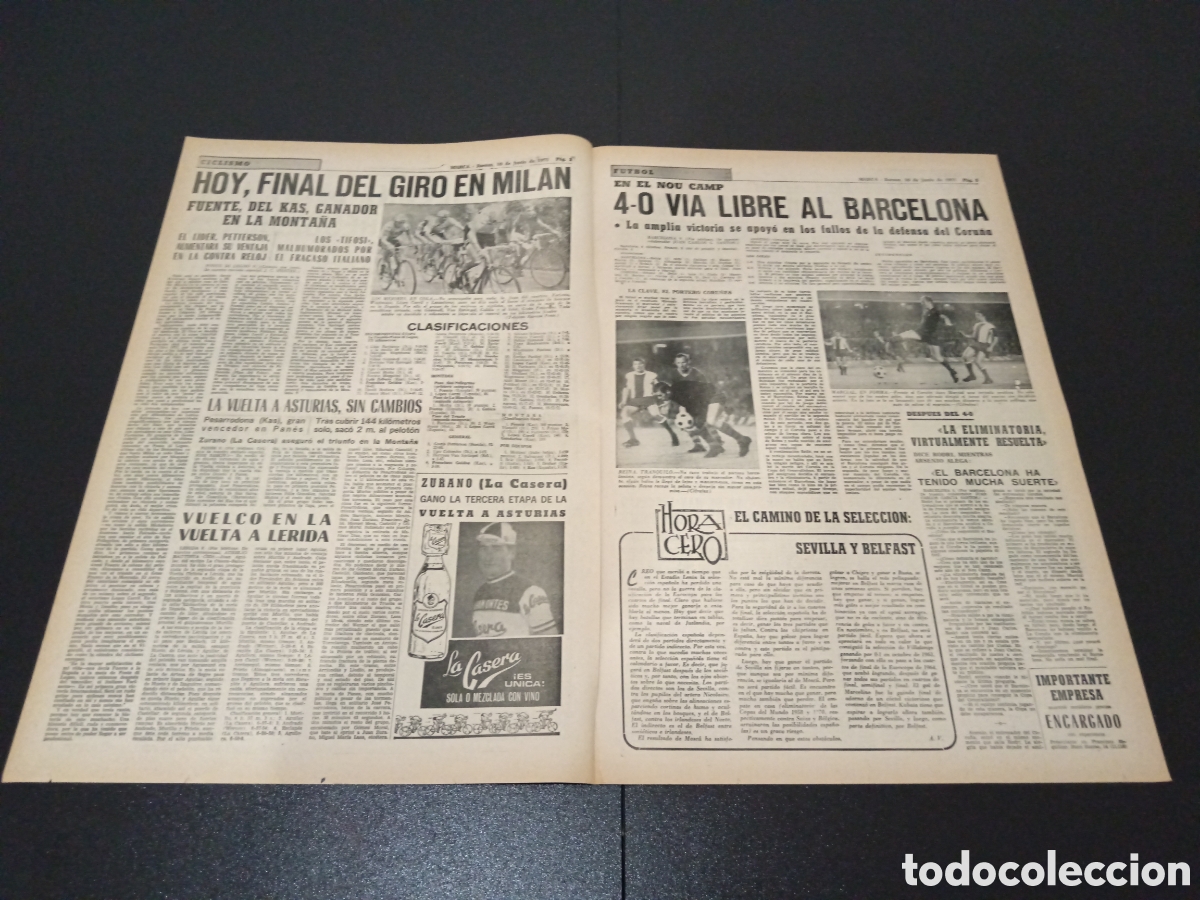 Coleccionismo deportivo: MARCA 10/06/1971 - Foto 2