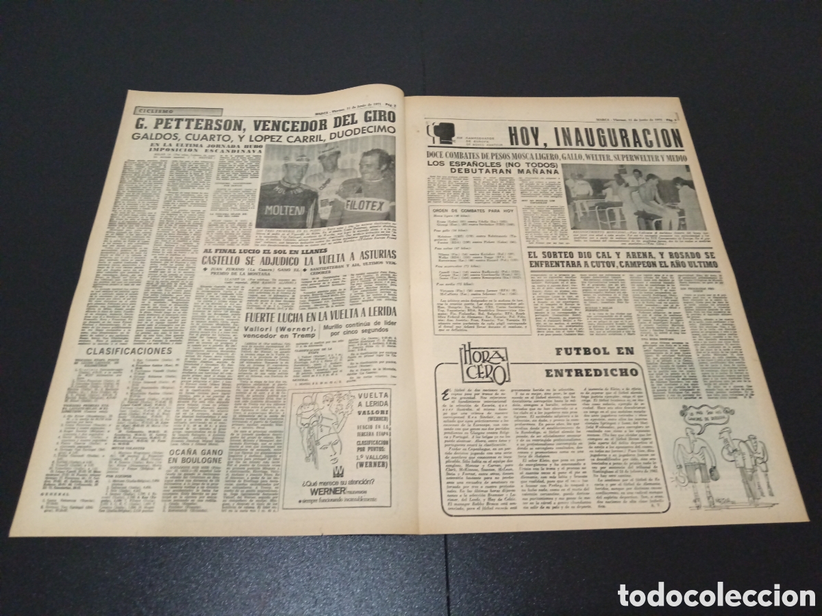 Coleccionismo deportivo: MARCA 11/06/1971 - Foto 2