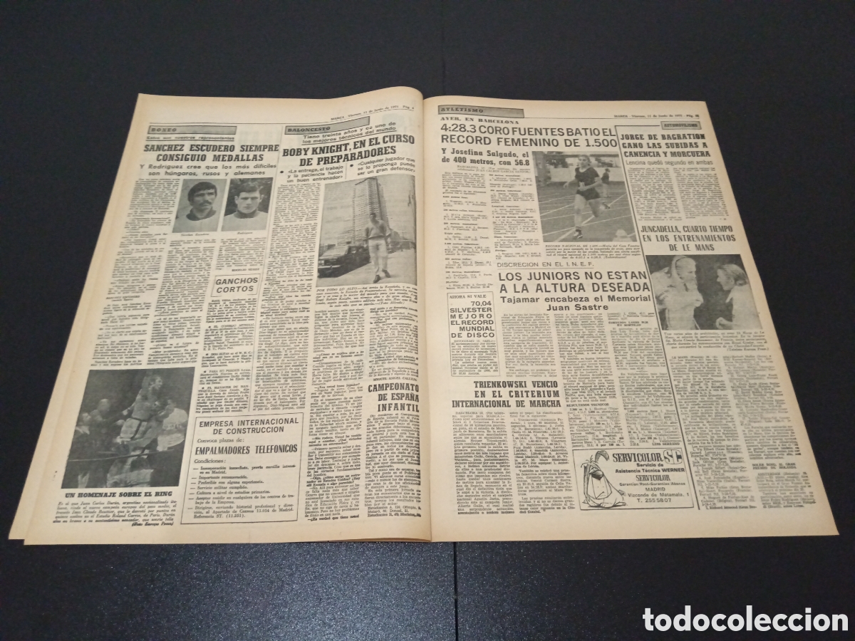 Coleccionismo deportivo: MARCA 11/06/1971 - Foto 3