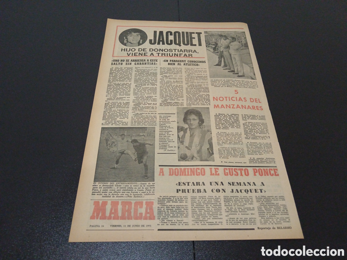 Coleccionismo deportivo: MARCA 11/06/1971 - Foto 5