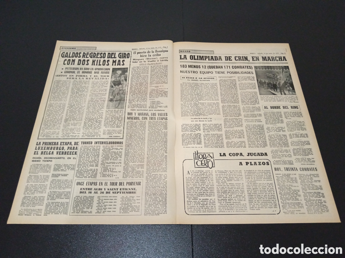 Coleccionismo deportivo: MARCA 12/06/1971 - Foto 2