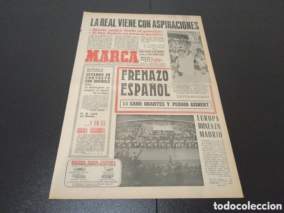 Coleccionismo deportivo: MARCA 12/06/1971 - Foto 1