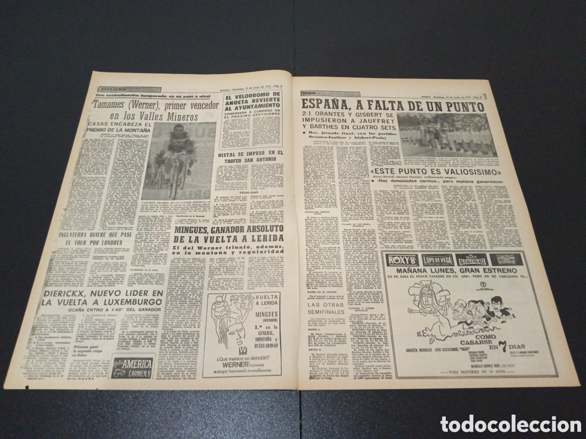 Coleccionismo deportivo: MARCA 13/06/1971 - Foto 2