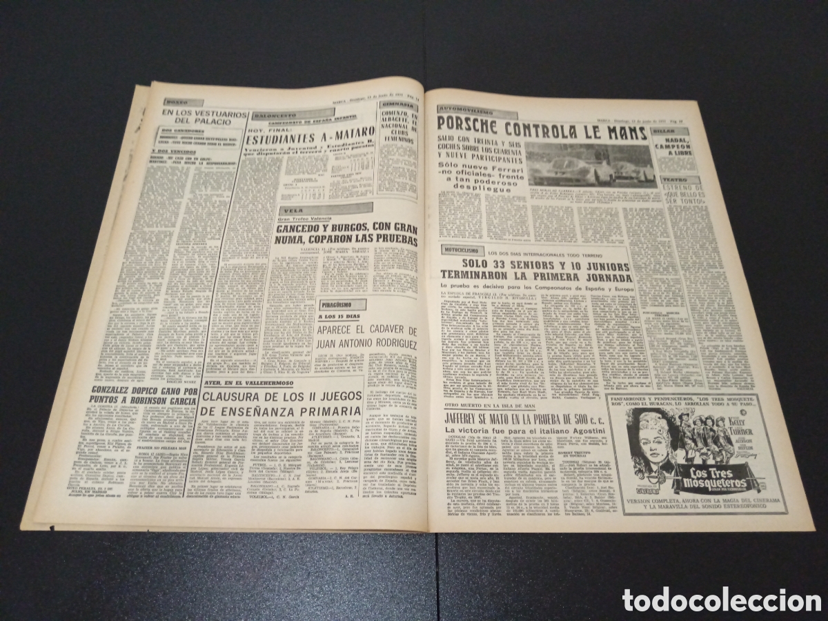 Coleccionismo deportivo: MARCA 13/06/1971 - Foto 5