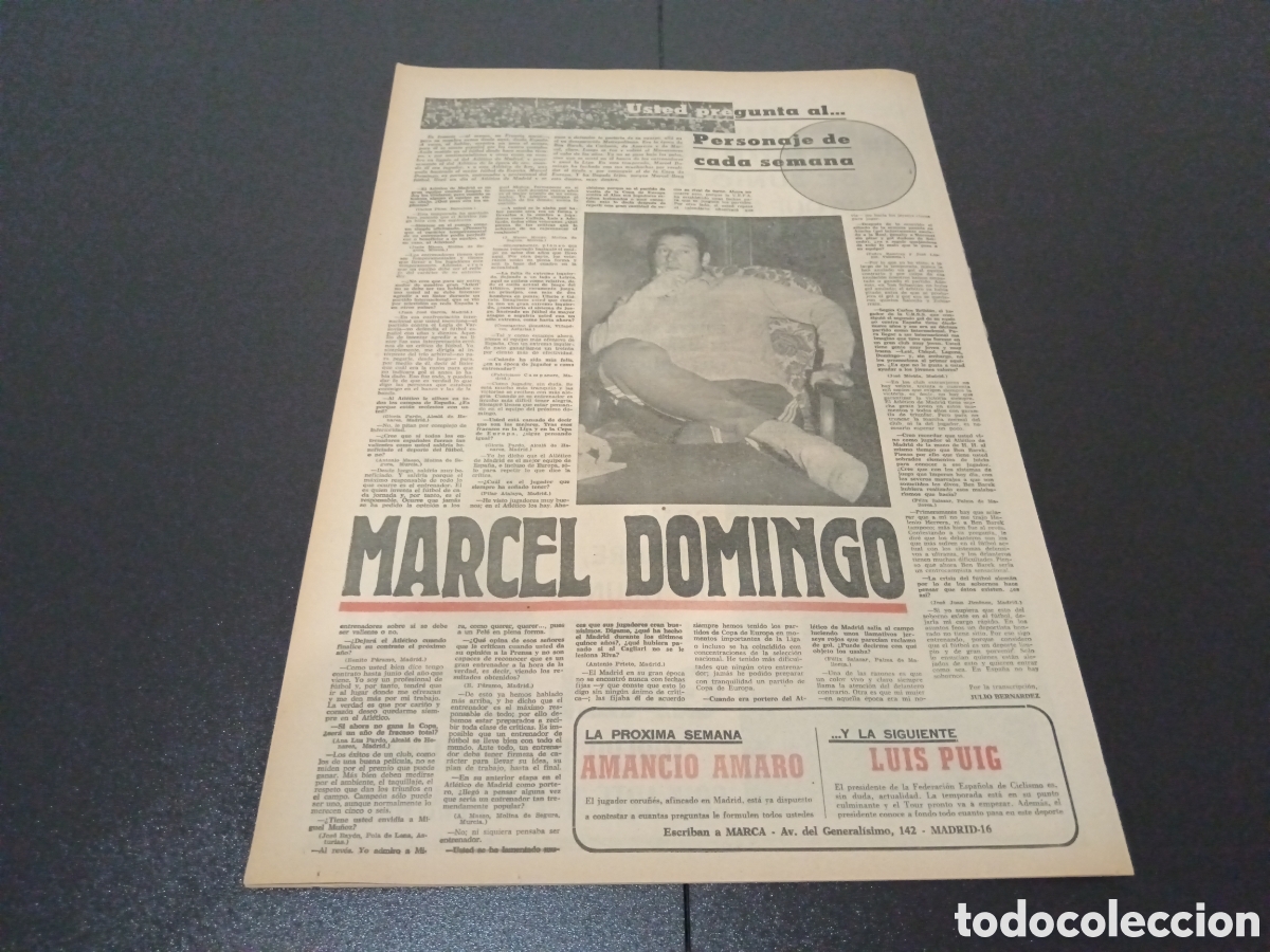 Coleccionismo deportivo: MARCA 13/06/1971 - Foto 7