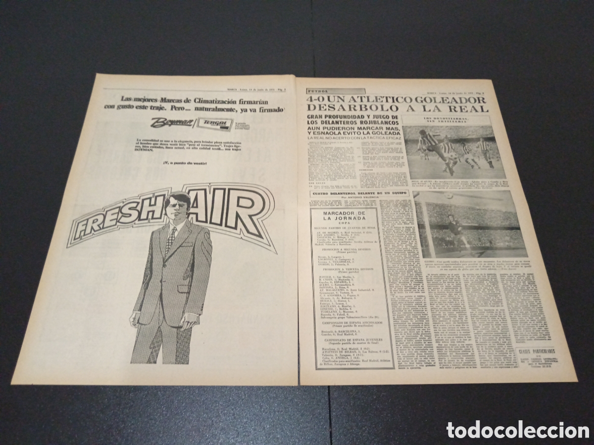 Coleccionismo deportivo: MARCA 14/06/1971 - Foto 2