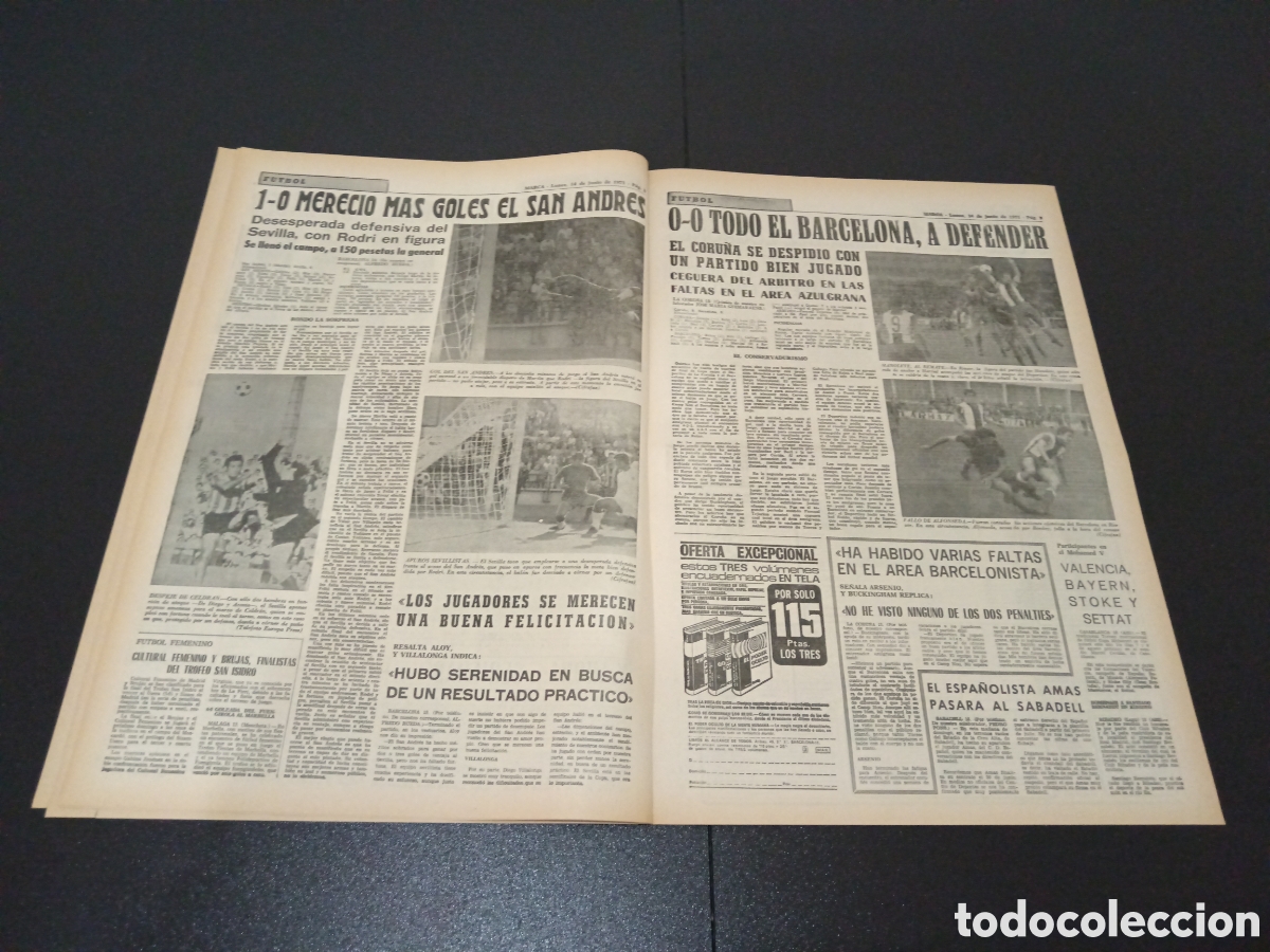 Coleccionismo deportivo: MARCA 14/06/1971 - Foto 5
