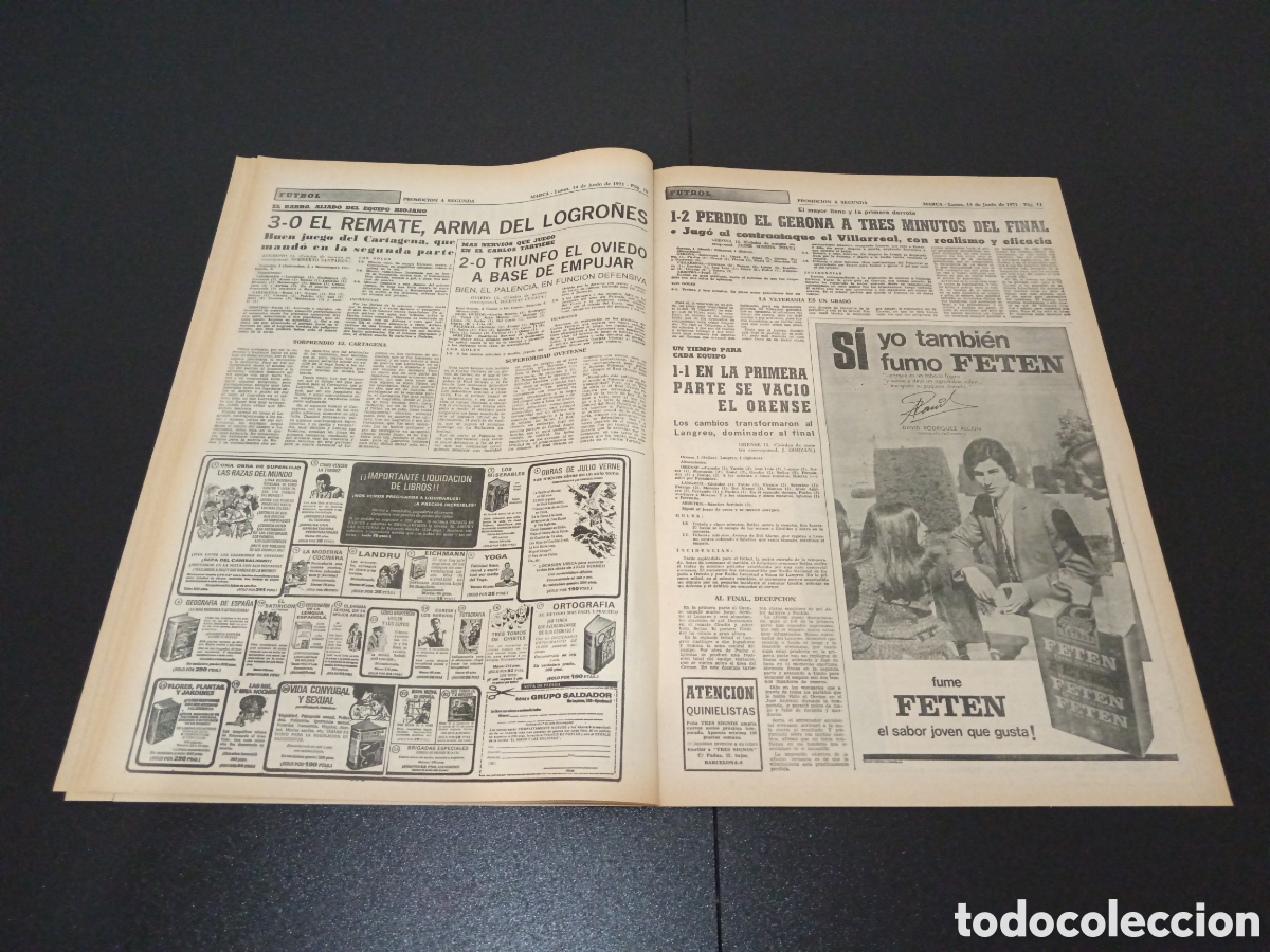 Coleccionismo deportivo: MARCA 14/06/1971 - Foto 6