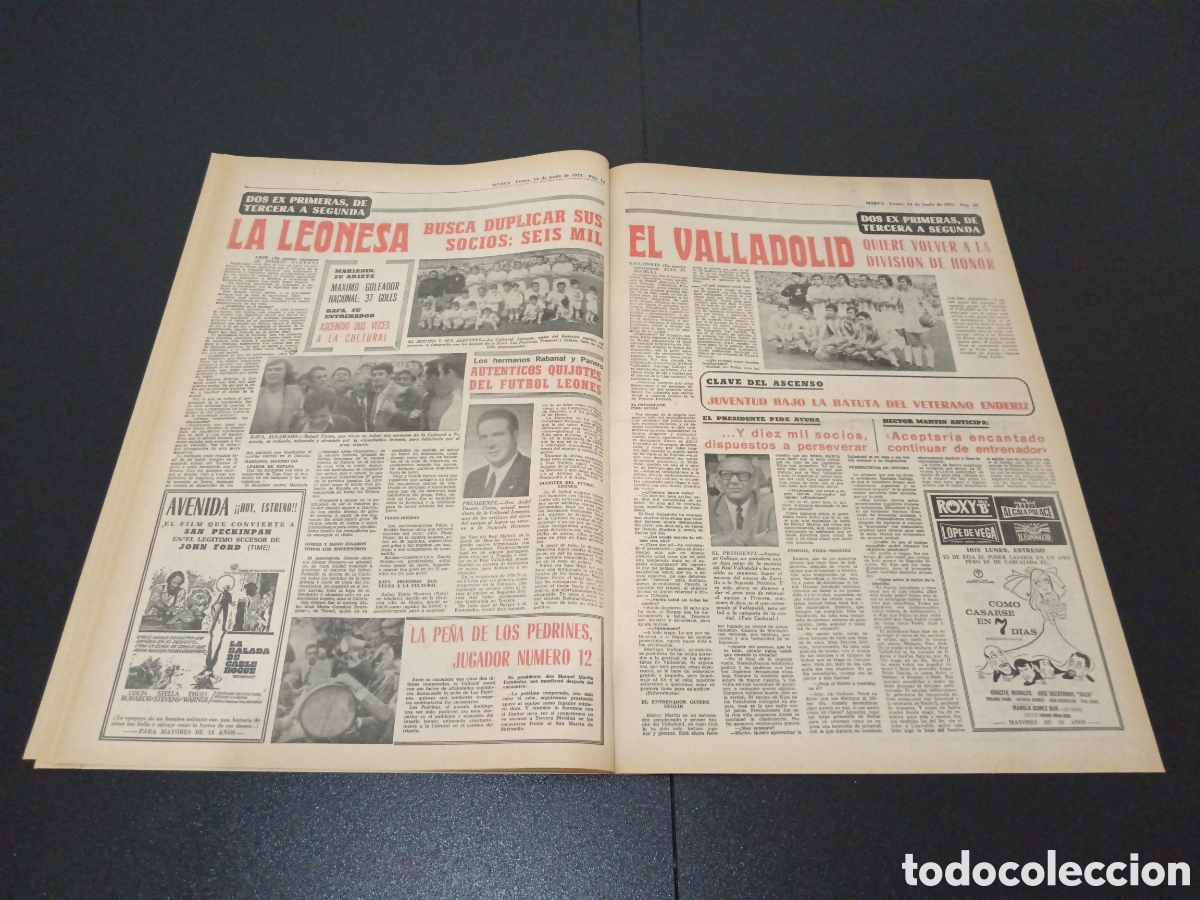 Coleccionismo deportivo: MARCA 14/06/1971 - Foto 8