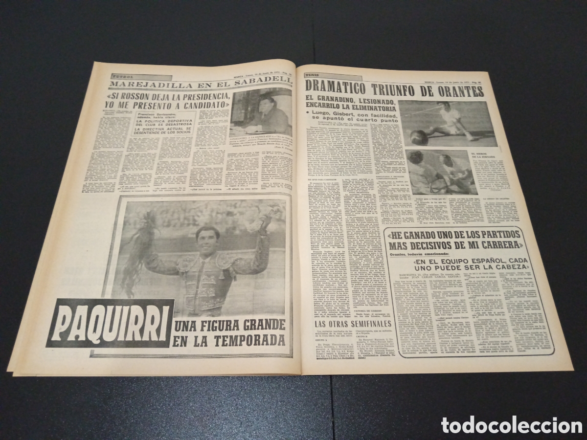 Coleccionismo deportivo: MARCA 14/06/1971 - Foto 10
