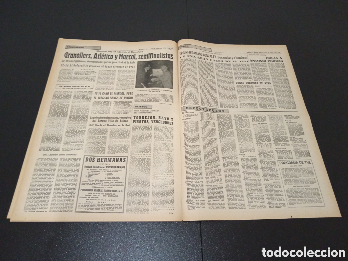Coleccionismo deportivo: MARCA 14/06/1971 - Foto 13