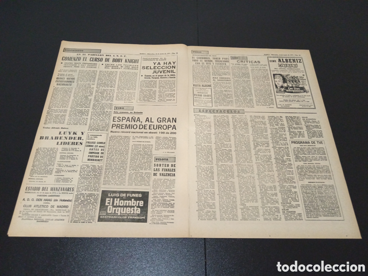 Coleccionismo deportivo: MARCA 16/06/1971 - Foto 4