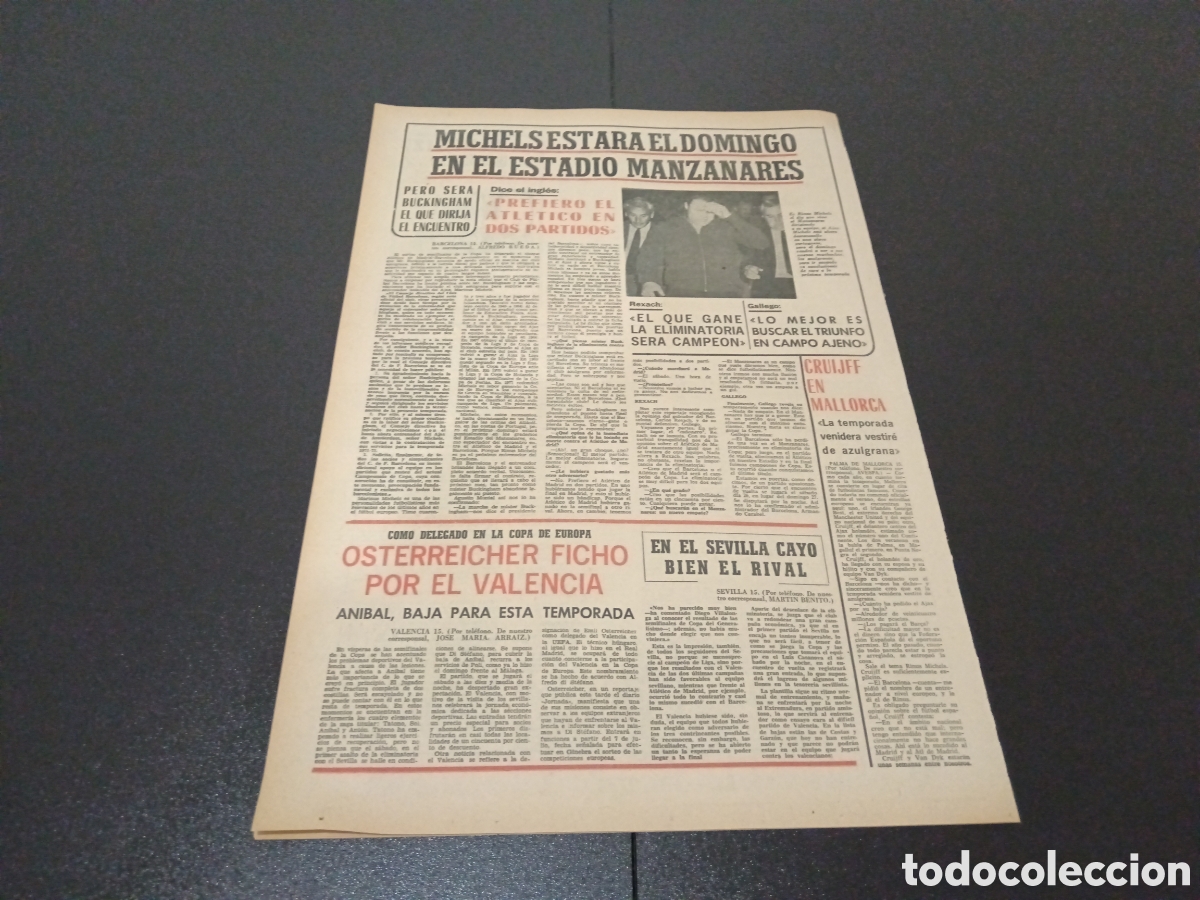 Coleccionismo deportivo: MARCA 16/06/1971 - Foto 5
