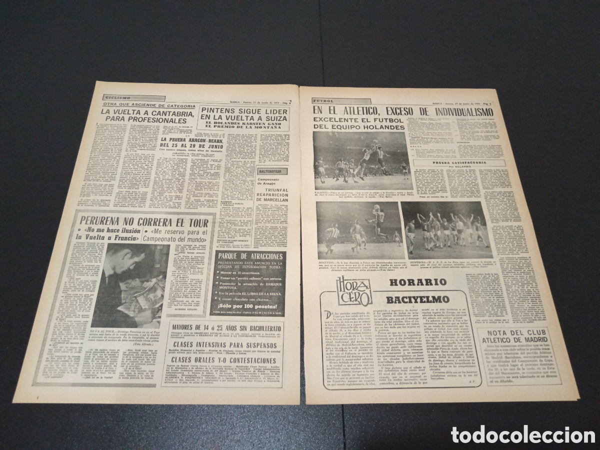 Coleccionismo deportivo: MARCA 17/06/1971 - Foto 2