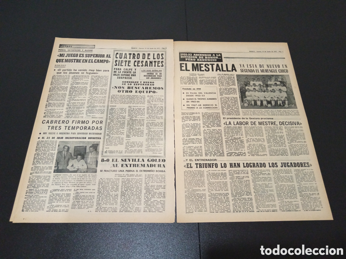 Coleccionismo deportivo: MARCA 17/06/1971 - Foto 3
