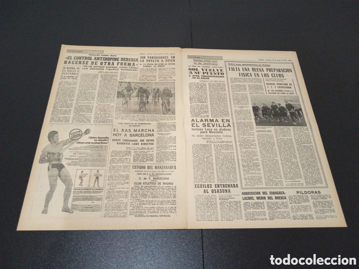 Coleccionismo deportivo: MARCA 18/06/1971 - Foto 2