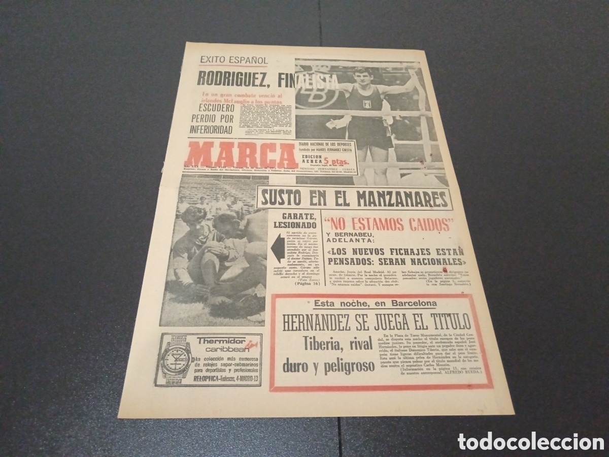 Coleccionismo deportivo: MARCA 18/06/1971 - Foto 1