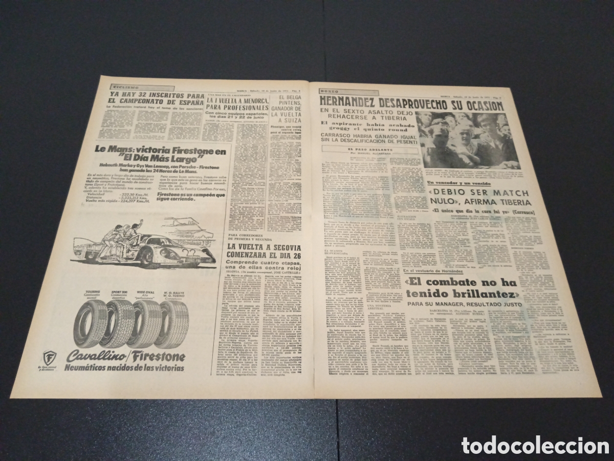 Coleccionismo deportivo: MARCA 19/06/1971 - Foto 2