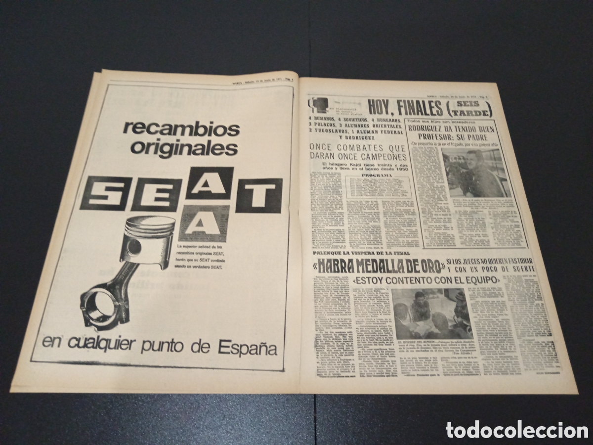 Coleccionismo deportivo: MARCA 19/06/1971 - Foto 3