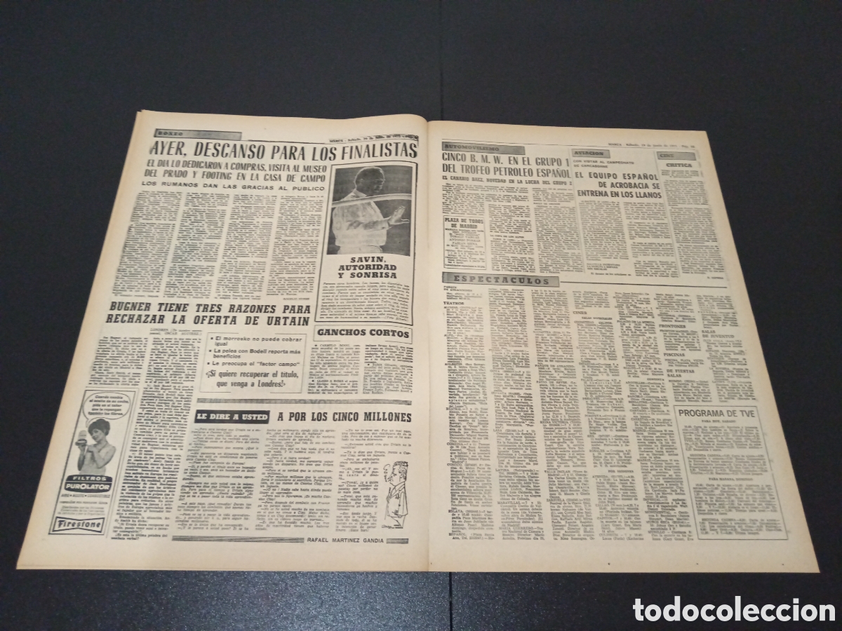 Coleccionismo deportivo: MARCA 19/06/1971 - Foto 4