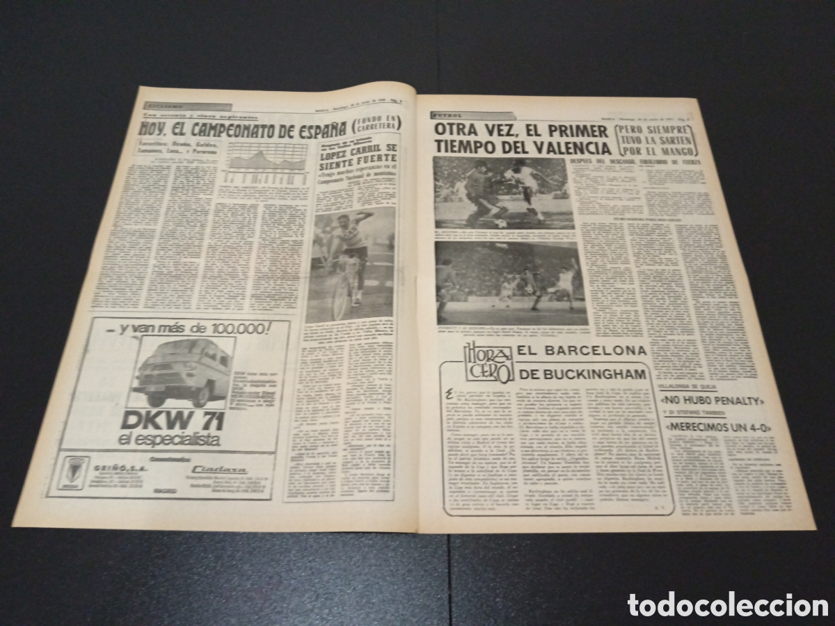 Coleccionismo deportivo: MARCA 20/06/1971 - Foto 2