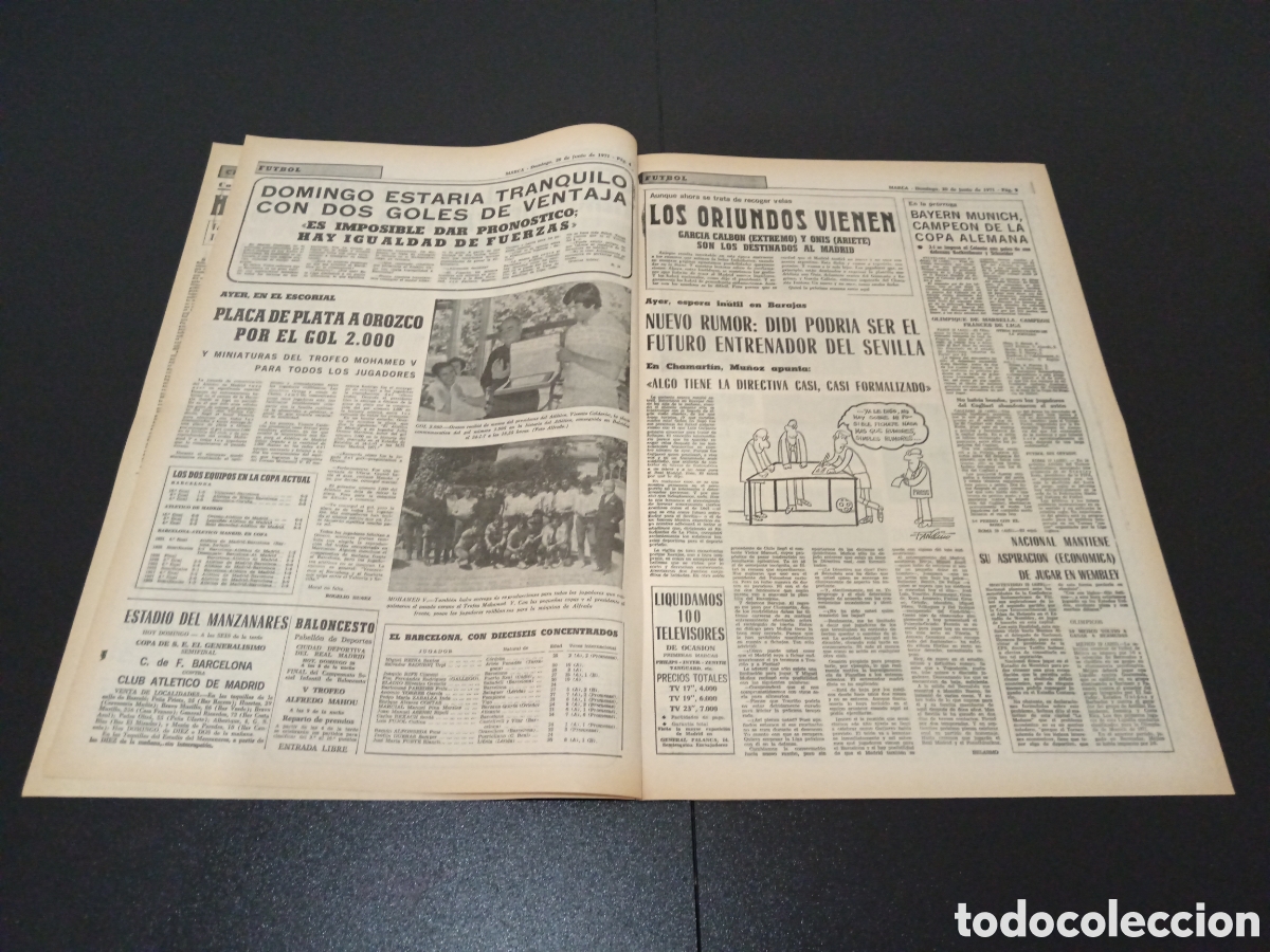 Coleccionismo deportivo: MARCA 20/06/1971 - Foto 3