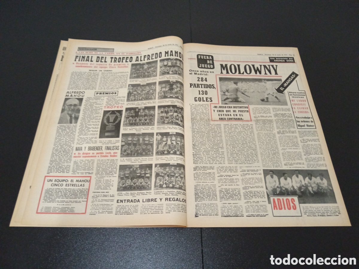 Coleccionismo deportivo: MARCA 20/06/1971 - Foto 4