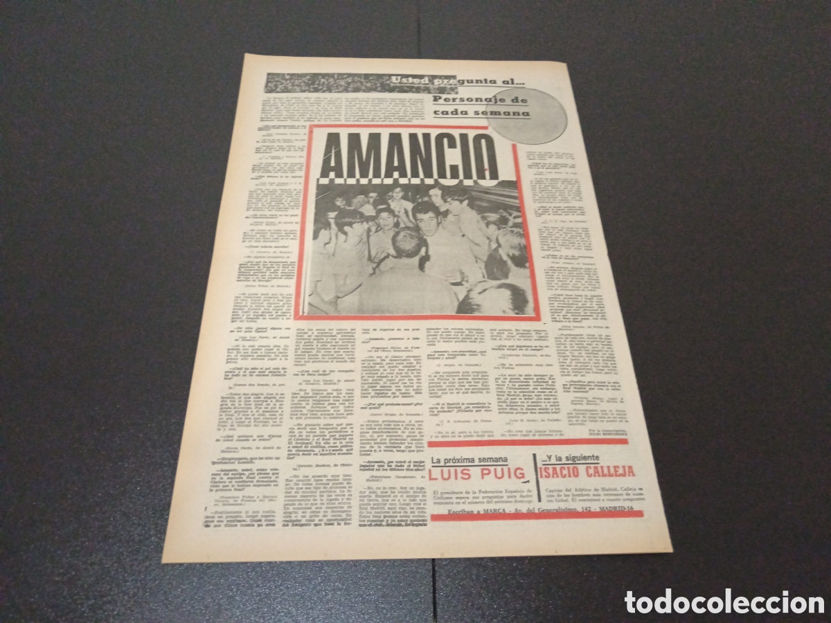 Coleccionismo deportivo: MARCA 20/06/1971 - Foto 8