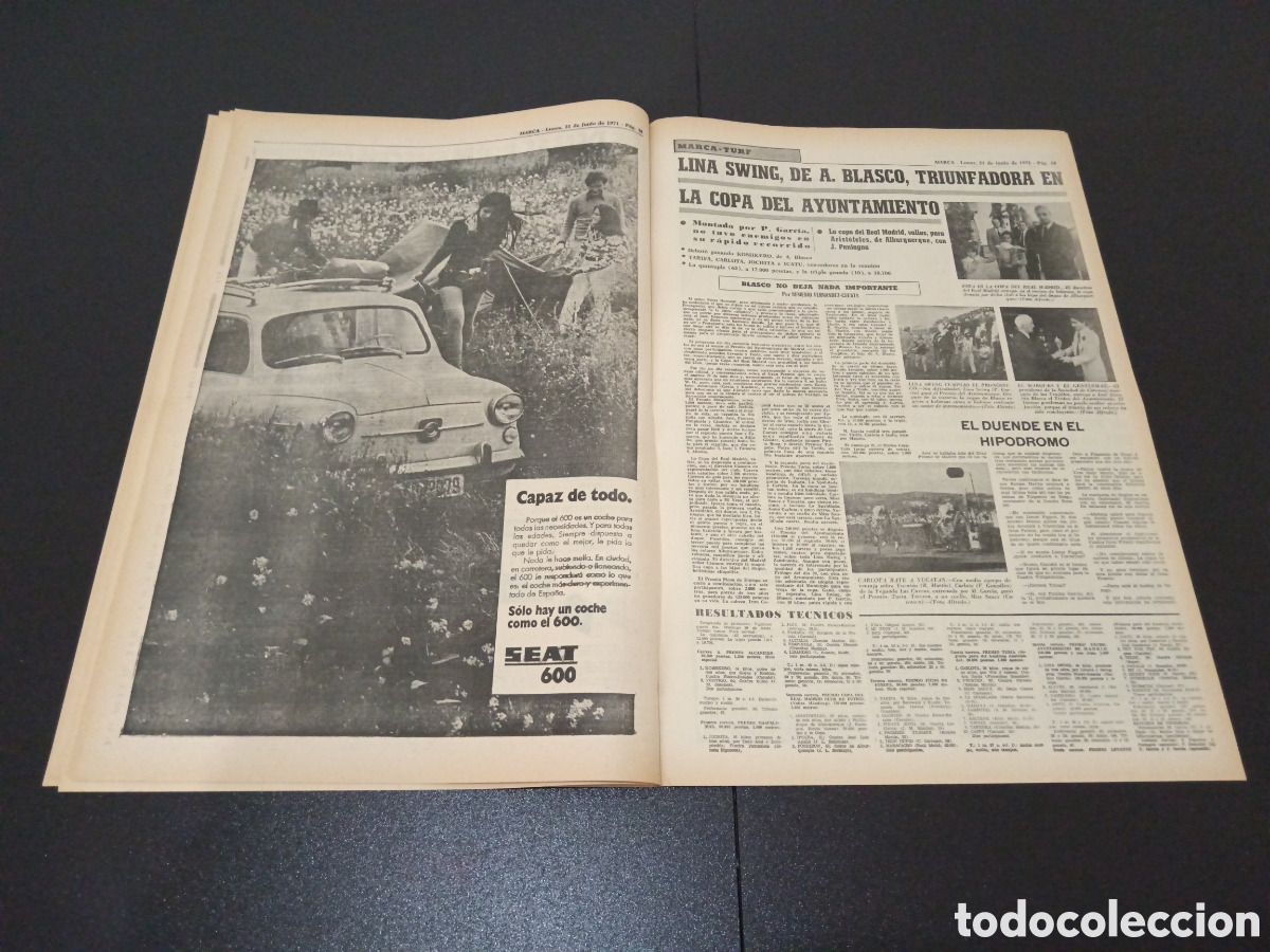 Coleccionismo deportivo: MARCA 22/06/1971 - Foto 10