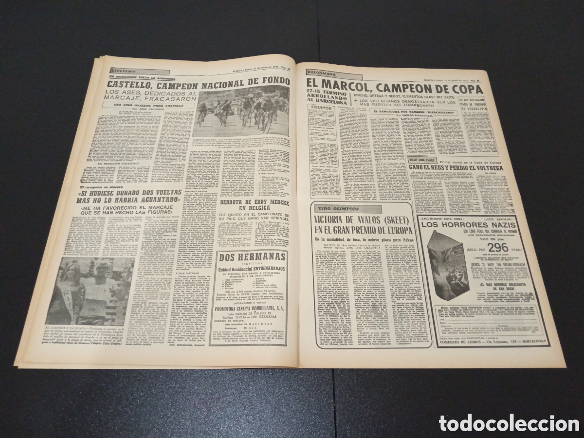 Coleccionismo deportivo: MARCA 22/06/1971 - Foto 11