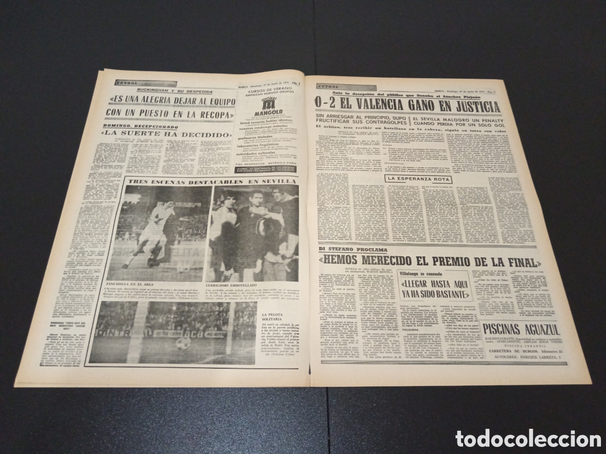 Coleccionismo deportivo: MARCA 27/06/1971 - Foto 3