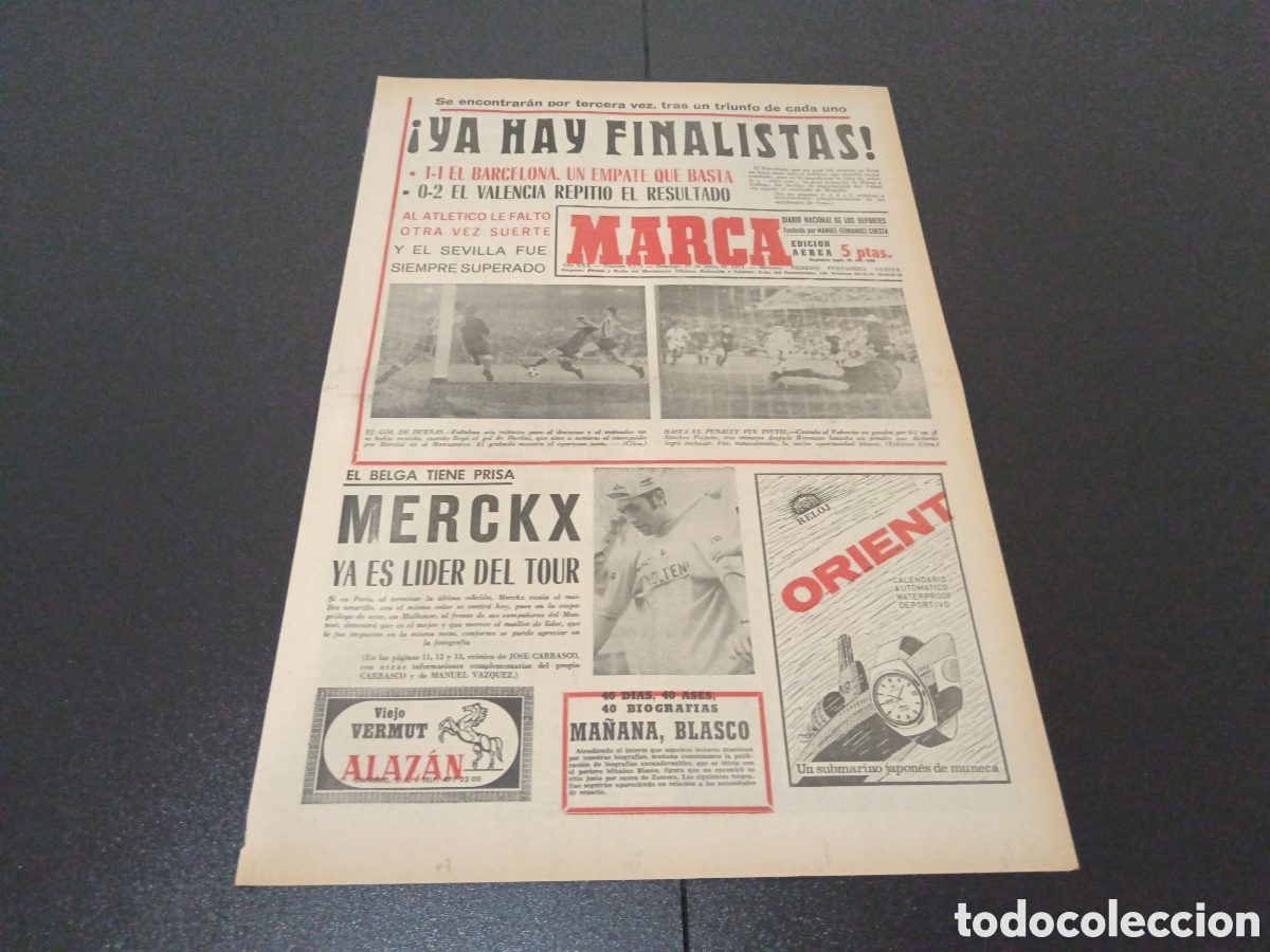 Coleccionismo deportivo: MARCA 27/06/1971 - Foto 1
