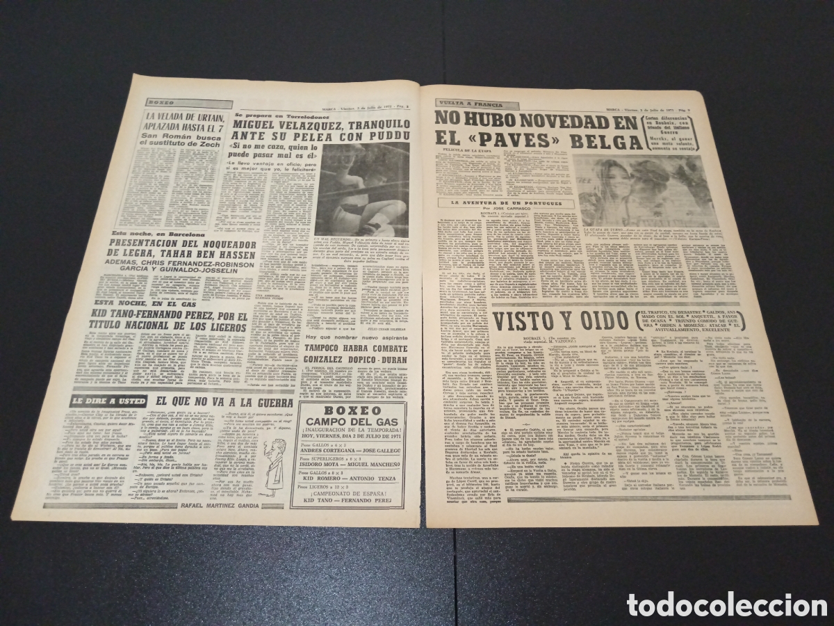 Coleccionismo deportivo: MARCA 02/07/1971 - Foto 2