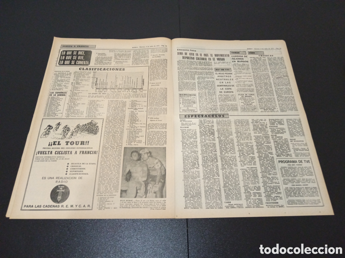 Coleccionismo deportivo: MARCA 02/07/1971 - Foto 3