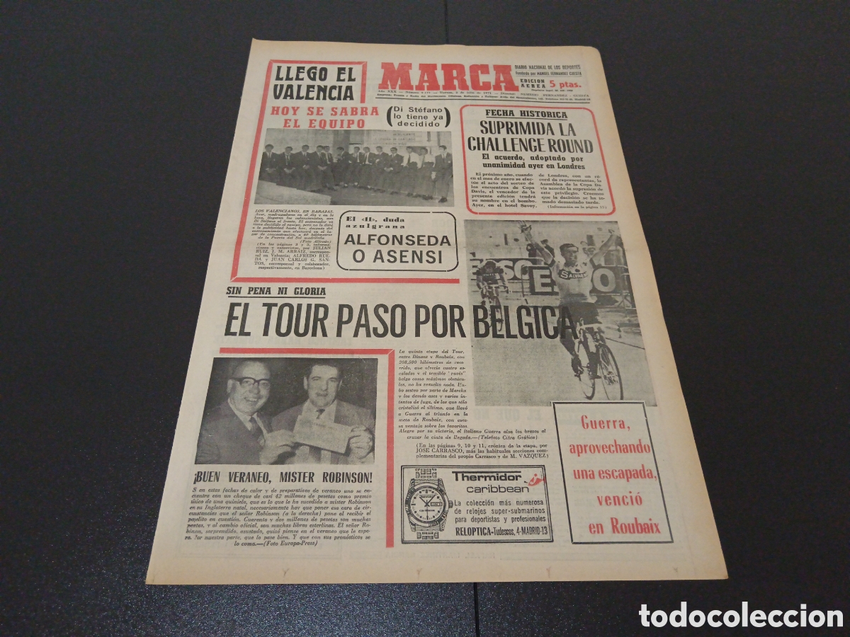 Coleccionismo deportivo: MARCA 02/07/1971 - Foto 1