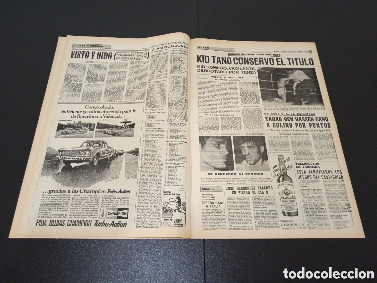 Coleccionismo deportivo: MARCA 03/07/1971 - Foto 3