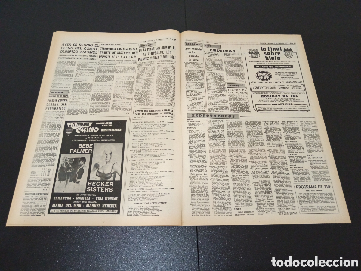 Coleccionismo deportivo: MARCA 03/07/1971 - Foto 4