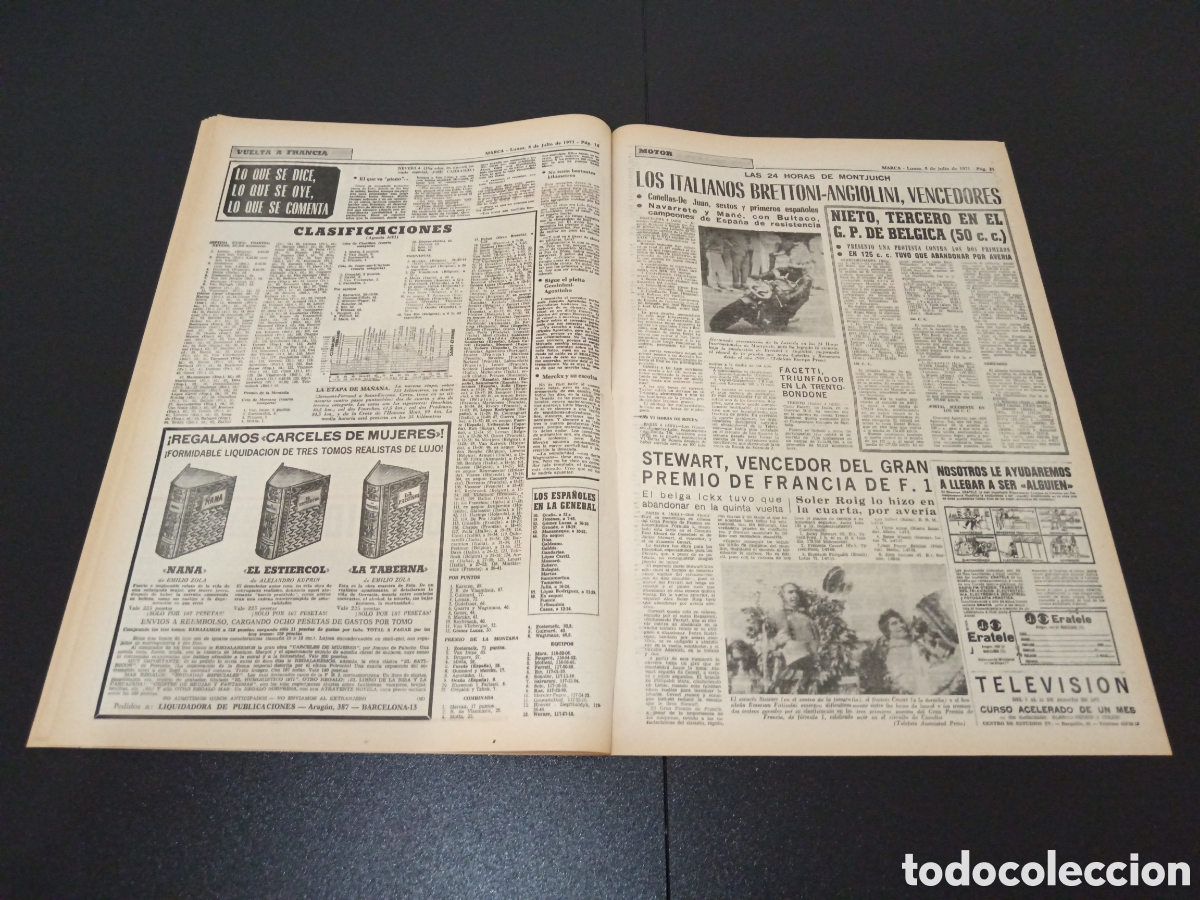 Coleccionismo deportivo: MARCA 05/07/1971 - Foto 8