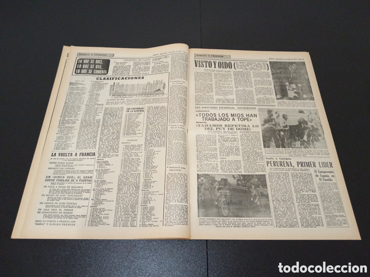 Coleccionismo deportivo: MARCA 07/07/1971 - Foto 4