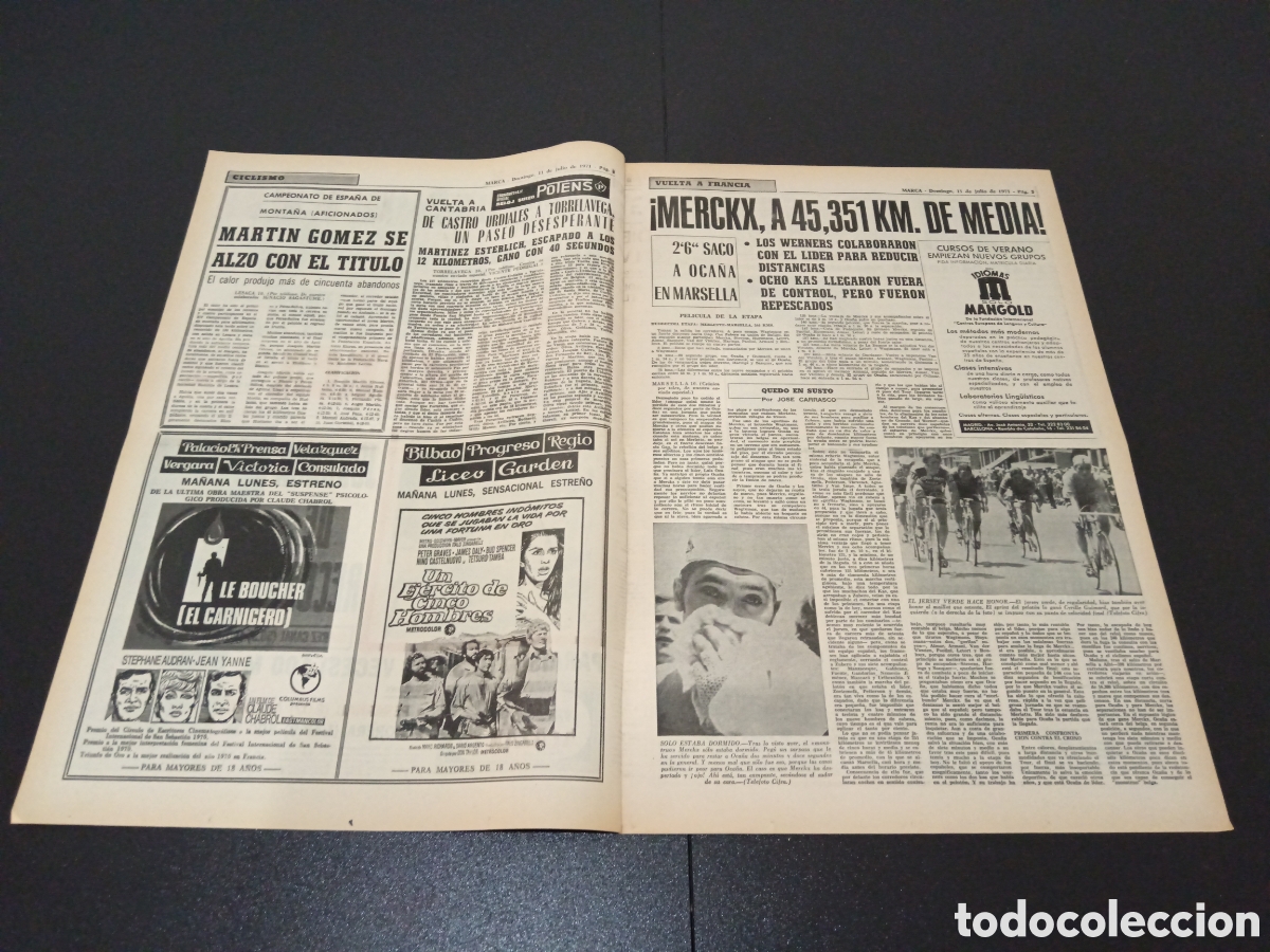 Coleccionismo deportivo: MARCA 11/07/1971 - Foto 2